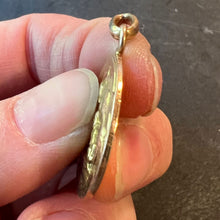 Load image into Gallery viewer, French Dropsy Baptism Angel Holy Dove 18K Yellow Gold Religious Medal Pendant
