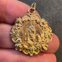 Load image into Gallery viewer, Antique French First Communion Chalice 18K Yellow Rose White Gold Medal Pendant
