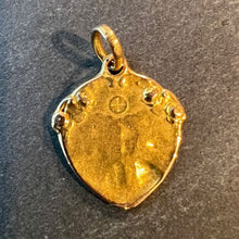Load image into Gallery viewer, Antique French First Communion Jesus Christ Shield 18K Yellow Gold Pendant
