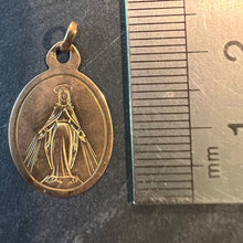 Load image into Gallery viewer, Antique French Virgin Mary 18K Rose Gold Charm Medal Pendant
