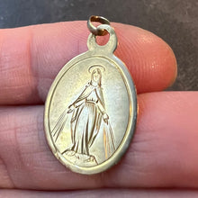 Load image into Gallery viewer, Antique French Virgin Mary 18K Rose Gold Charm Medal Pendant

