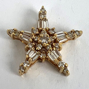 Hirsch & Oppenheimer Diamond Star 14K Yellow Gold Christmas Pendant