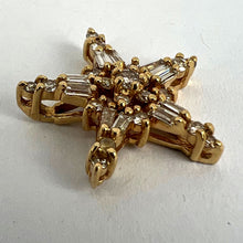 Load image into Gallery viewer, Hirsch &amp; Oppenheimer Diamond Star 14K Yellow Gold Christmas Pendant
