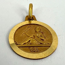 Load image into Gallery viewer, French 18K Yellow Gold Zodiac Virgo Charm Pendant
