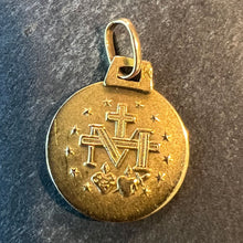 Load image into Gallery viewer, French Virgin Mary Miraculous Medal 18K Yellow Gold Charm Medal Pendant
