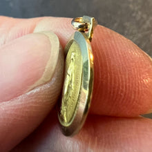 Load image into Gallery viewer, French Virgin Mary Miraculous Medal 18K Yellow Gold Charm Medal Pendant
