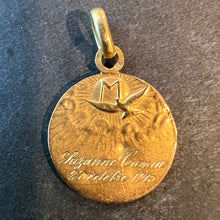 Load image into Gallery viewer, French Bouloux Virgin Mary Mater Dei 18K Yellow Gold Medal Pendant
