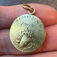 Load image into Gallery viewer, French Vernon Saint Joan of Arc 18K Yellow Gold Medal Pendant
