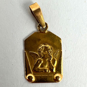 French Raphael’s Cherub 18K Yellow Gold Charm Pendant