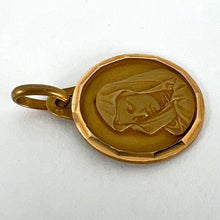 Load image into Gallery viewer, French Virgin Mary 18K Yellow Gold Medal Charm Pendant
