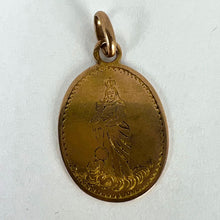 Load image into Gallery viewer, French Madonna and Child 18K Rose Gold Charm Pendant
