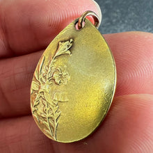 Load image into Gallery viewer, Antique French Rasumny Madonna and Child 18K Yellow Gold Religious Medal Pendant

