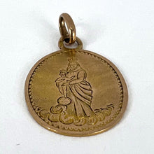 Load image into Gallery viewer, French Madonna and Child 18K Rose Gold Charm Pendant
