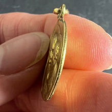 Load image into Gallery viewer, Antique French Madonna and Child 18K Yellow Gold Religious Medal Pendant
