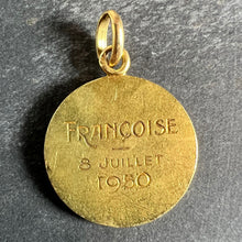 Load image into Gallery viewer, French Becker Virgin Mary 18K Yellow Gold Charm Pendant Religious Medal
