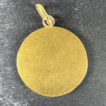 Load image into Gallery viewer, French Tairac Saint Joseph and Jesus 18K Yellow Gold Medal Pendant
