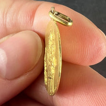 Load image into Gallery viewer, French Tairac Saint Joseph and Jesus 18K Yellow Gold Medal Pendant
