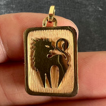 Load image into Gallery viewer, French Leo Starsign Zodiac 18K Yellow Gold Charm Medal Pendant

