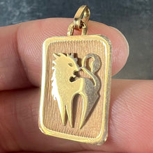 Load image into Gallery viewer, French Leo Starsign Zodiac 18K Yellow Gold Charm Medal Pendant
