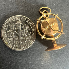 Load image into Gallery viewer, Vintage 18K Yellow Gold Mechanical Desk Fan Charm Pendant
