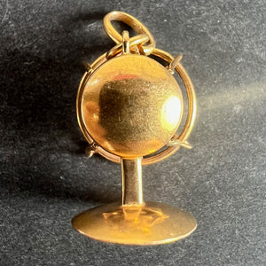Vintage 18K Yellow Gold Mechanical Desk Fan Charm Pendant