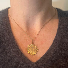Load image into Gallery viewer, Antique French First Communion Chalice 18K Yellow Rose White Gold Medal Pendant
