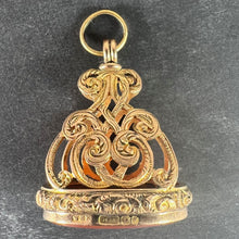 Load image into Gallery viewer, Large Antique Victorian Carnelian 9K Yellow Gold Charm Pendant Fob Seal
