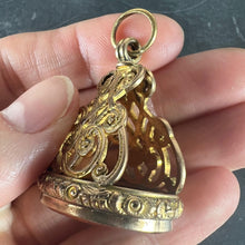 Load image into Gallery viewer, Large Antique Victorian Carnelian 9K Yellow Gold Charm Pendant Fob Seal
