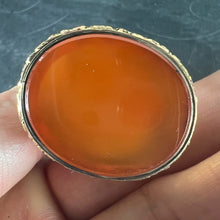 Load image into Gallery viewer, Large Antique Victorian Carnelian 9K Yellow Gold Charm Pendant Fob Seal
