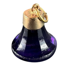 Load image into Gallery viewer, Vintage Large 18K Yellow Gold Paste Fob Charm Pendant
