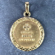 Load image into Gallery viewer, Augis French Plus Qu’Hier More Than Yesterday 18K Yellow Gold Love Medal Pendant
