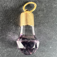 Load image into Gallery viewer, Antique 18K Yellow Gold Amethyst Fob Charm Pendant

