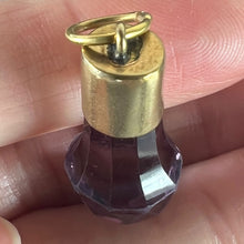 Load image into Gallery viewer, Antique 18K Yellow Gold Amethyst Fob Charm Pendant

