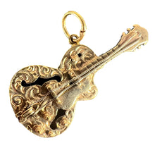 Load image into Gallery viewer, Vintage 9K Yellow Gold Electric Guitar Charm Pendant
