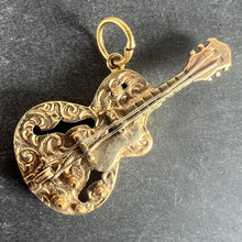 Load image into Gallery viewer, Vintage 9K Yellow Gold Electric Guitar Charm Pendant
