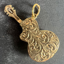 Load image into Gallery viewer, Vintage 9K Yellow Gold Electric Guitar Charm Pendant

