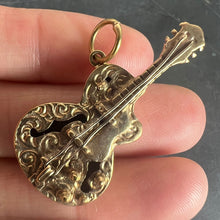 Load image into Gallery viewer, Vintage 9K Yellow Gold Electric Guitar Charm Pendant
