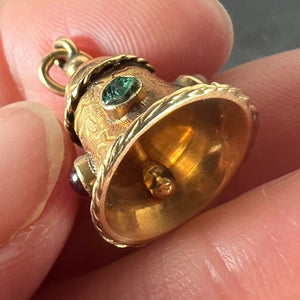 Vintage 18 Karat Yellow Gold Bell Charm Pendant