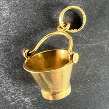Load image into Gallery viewer, Vintage 18 Karat Yellow Gold Champagne Bucket Charm Pendant
