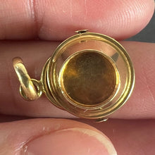 Load image into Gallery viewer, Vintage 18 Karat Yellow Gold Champagne Bucket Charm Pendant
