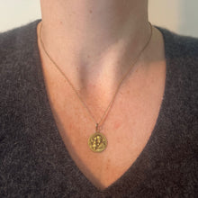Load image into Gallery viewer, Antique French Rasumny Saint Joseph Jesus Christ 18K Yellow Gold Medal Pendant
