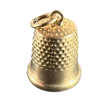 Load image into Gallery viewer, Vintage Cropp and Farr Thimble 9K Yellow Gold Charm Pendant
