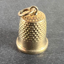 Load image into Gallery viewer, Vintage Cropp and Farr Thimble 9K Yellow Gold Charm Pendant
