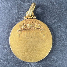 Load image into Gallery viewer, French Becker 18K Yellow Gold St Therese Charm Pendant
