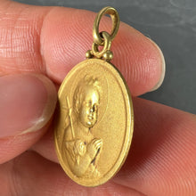 Load image into Gallery viewer, French Becker Lamb of God Jesus Child 18K Yellow Gold Medal Pendant
