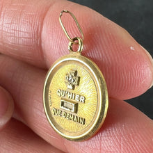 Load image into Gallery viewer, Augis French More Than Yesterday 18K Yellow Gold Diamond Love Charm Pendant
