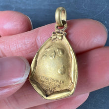 Load image into Gallery viewer, Vintage St Therese Saint Medal Gold Plated Charm Pendant
