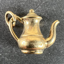 Load image into Gallery viewer, Vintage 9K Yellow Gold Coffee Pot Charm Pendant
