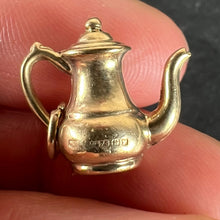 Load image into Gallery viewer, Vintage 9K Yellow Gold Coffee Pot Charm Pendant
