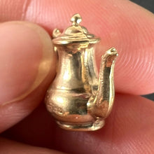 Load image into Gallery viewer, Vintage 9K Yellow Gold Coffee Pot Charm Pendant
